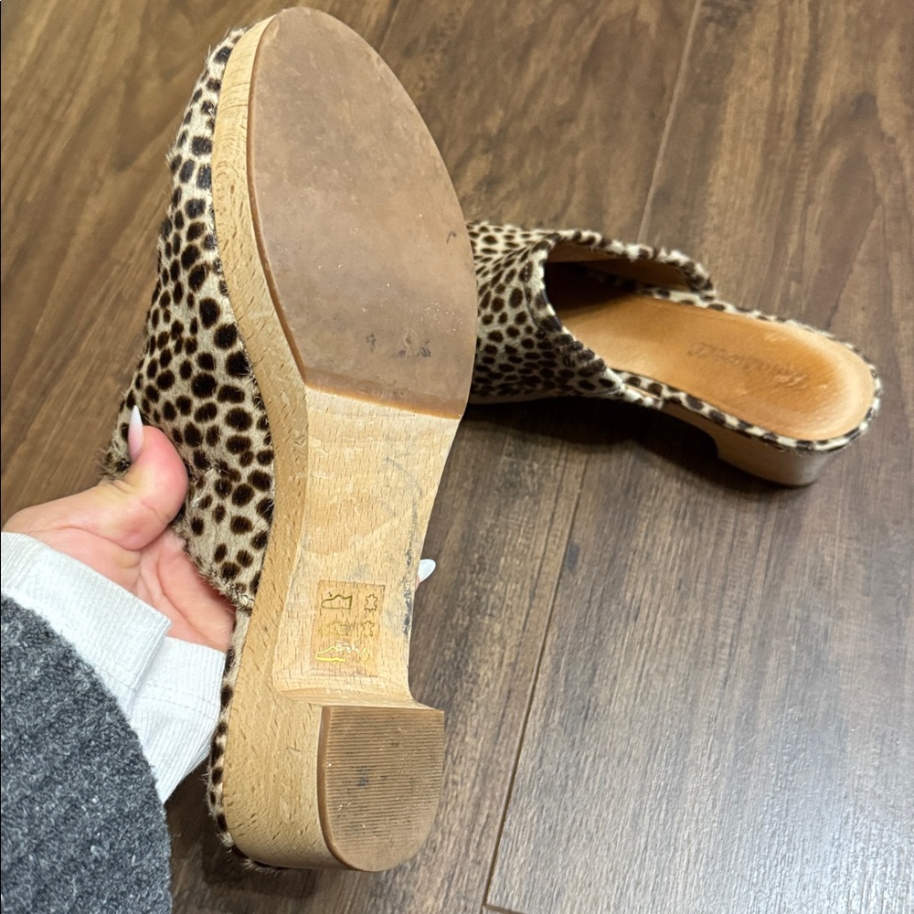 Madewell The Ruby Clog in Dotted Calf Hair size 8.5 - Picture 8 of 9